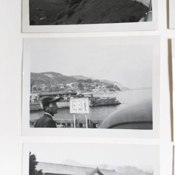 Vintage Black & White Japanese Asian Japan Photos Snapshot Lot of 6 - Picture 3 of 6